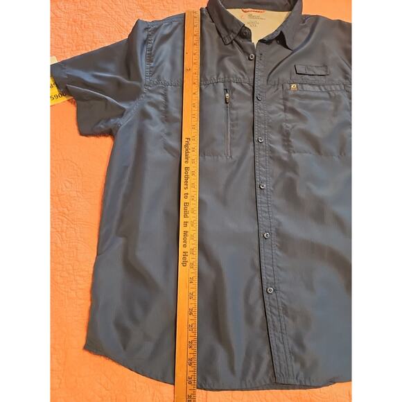 The American Outdoorsman Shirt Men Large Indian River Fishing Vented Rip Stop - Picture 8 of 8